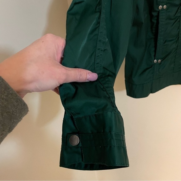 🎀 Revolution Ruffled Emerald Green Zip up Utility jacket - Picture 7 of 8